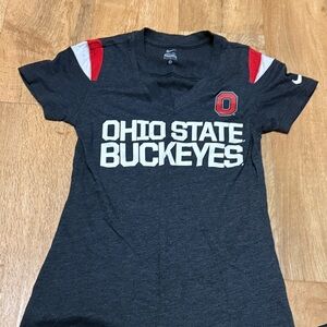 Nike Women's Ohio State Buckeyes Tee - Black, Red, White